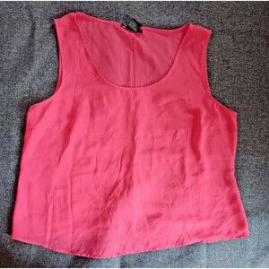 Shirt size 18W Oxygen Sleeveless Coral Red Tank Blouse woman